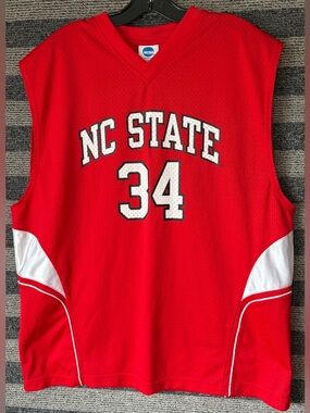 Vintage Y2K NC State Wolfpack NCAA Basketball Jersey Men’s XL EUC